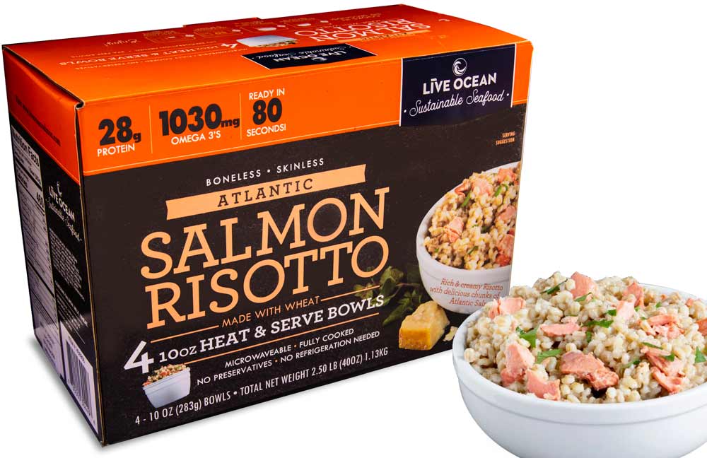 Microwaveable Salmon Bowls LiveOcean Seafoods
