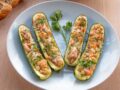 salmon risotto bowl baked stuffed zucchini