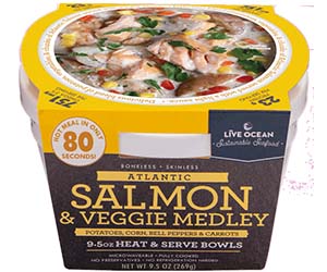 Salmon & Veggie Medley - Microwaveable